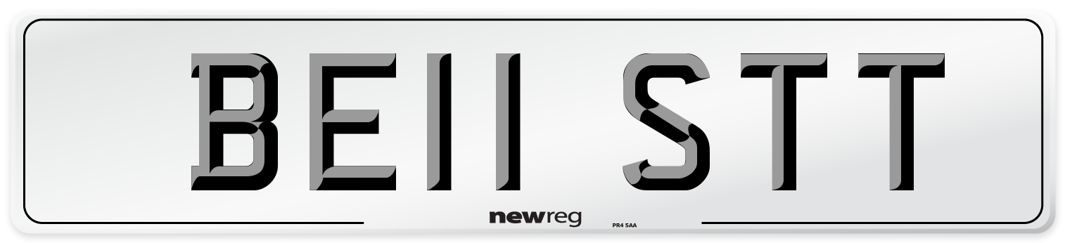 BE11 STT Number Plate from New Reg